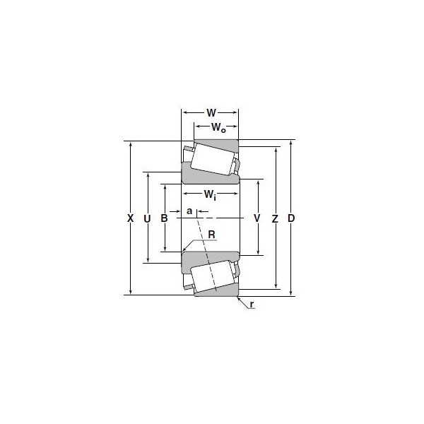 NTN 15244, Tapered Roller Bearing Cup  Single Cup 24409 In Od X 0625 In W Case Carburized Steel